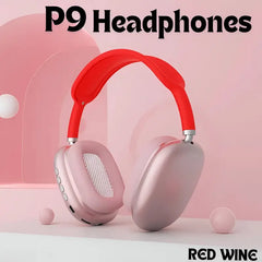 P9 Wireless Bluetooth Headphones – Deep Bass, Foldable Design with 5 Stylish Color Options