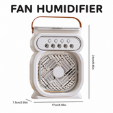 Fan Humidifier – Portable 2-in-1 Cooling Fan & Air Moisturizer | Rechargeable Mini Air Cooler for Home, Office & Travel